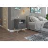 Noční stolek LOGAN GR, šedá