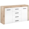 Komoda GAMA 2D4S dub artisan/bílá