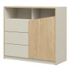 Komoda ATSON I ODO OGB 100, dub/šedobéžová