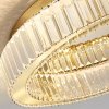 Stropní LED osvětlení Crystal Modern D16 APP1724-C 60cm zlaté kartáčované