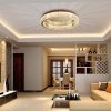 Stropní LED osvětlení Crystal Modern D16 APP1724-C 60cm zlaté kartáčované