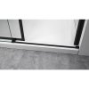 Posuvné sprchové dveře HYD-PD09A 100 černá/transparent pro instalaci do niky - bez vaničky