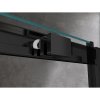 Posuvné sprchové dveře HYD-PD09A 100 černá/transparent pro instalaci do niky - bez vaničky