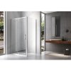 Obdélníkový sprchový kout HYD-OK06B 100x80 chrom/transparent - bez vaničky