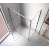 Obdélníkový sprchový kout HYD-OK06B 100x80 chrom/transparent - bez vaničky