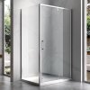 Obdélníkový sprchový kout HYD-OK06B 100x80 chrom/transparent - bez vaničky