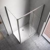 Obdélníkový sprchový kout HYD-OK06B 100x80 chrom/transparent - bez vaničky