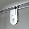Obdélníkový sprchový kout HYD-OK06B 100x80 chrom/transparent - bez vaničky
