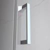 Obdélníkový sprchový kout HYD-OK06B 100x80 chrom/transparent - bez vaničky