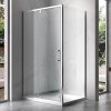 Obdélníkový sprchový kout HYD-OK06C 110x80 chrom/transparent - bez vaničky