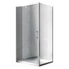 Obdélníkový sprchový kout HYD-OK06C 110x80 chrom/transparent - bez vaničky