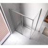 Obdélníkový sprchový kout HYD-OK103C 120x80 chrom/transparent - bez vaničky