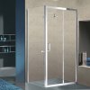 Obdélníkový sprchový kout HYD-OK103B 110x80 chrom/transparent - bez vaničky