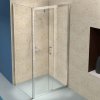 Obdélníkový sprchový kout HYD-OK103B 110x80 chrom/transparent - bez vaničky