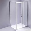 Obdélníkový sprchový kout HYD-OK103B 110x80 chrom/transparent - bez vaničky