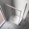 Obdélníkový sprchový kout HYD-OK103B 110x80 chrom/transparent - bez vaničky