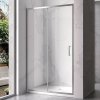 Posuvné sprchové dveře HYD-PD14C 120 chrom/transparent pro instalaci do niky - bez vaničky