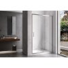 Posuvné sprchové dveře HYD-PD14C 120 chrom/transparent pro instalaci do niky - bez vaničky