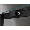 Posuvné sprchové dveře HYD-PD14C 120 černá/transparent pro instalaci do niky - bez vaničky