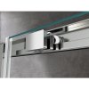 Posuvné sprchové dveře HYD-PD14E 140 chrom/transparent pro instalaci do niky - bez vaničky