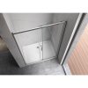 Posuvné sprchové dveře HYD-PD14E 140 chrom/transparent pro instalaci do niky - bez vaničky