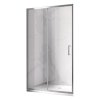 Posuvné sprchové dveře HYD-PD14E 140 chrom/transparent pro instalaci do niky - bez vaničky