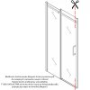 Posuvné sprchové dveře HYD-PD14A 100 černá/transparent pro instalaci do niky - bez vaničky
