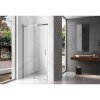 Posuvné sprchové dveře HYD-PD09E 140 chrom/transparent pro instalaci do niky - bez vaničky
