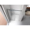 Posuvné sprchové dveře HYD-PD09E 140 chrom/transparent pro instalaci do niky - bez vaničky