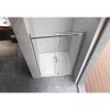 Posuvné sprchové dveře HYD-PD09E 140 chrom/transparent pro instalaci do niky - bez vaničky