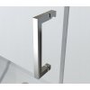 Posuvné sprchové dveře HYD-PD09E 140 chrom/transparent pro instalaci do niky - bez vaničky