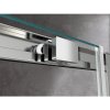 Posuvné sprchové dveře HYD-PD09E 140 chrom/transparent pro instalaci do niky - bez vaničky