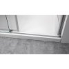 Posuvné sprchové dveře HYD-PD09E 140 chrom/transparent pro instalaci do niky - bez vaničky