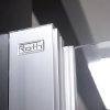 Jednokřídlé sprchové dveře MI PIV pro instalaci do niky (ROTH-Varianta šířka: 80 cm, orientace: Uni - (MI PIV 080200 VPE), ROTH-Profily profily: brillant, výplň: transparent)