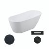Akrylátová volně stojící vana Melody Glam G 150x80 (170x80)