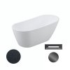 Akrylátová volně stojící vana Melody Glam G 150x80 (170x80)
