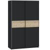 Skříň s posuvnými dveřmi BERNO 120, černá
