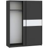 Skříň s posuvnými dveřmi BERNO 150, černá