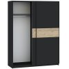Skříň s posuvnými dveřmi BERNO 150, černá