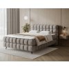 Čalouněná postel Sabeno s úložným prostorem (Materiál potahu Calmora 04 - světle šedá, Rozměr 140x200)