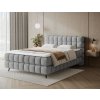 Čalouněná postel Sabeno s úložným prostorem (Materiál potahu Calmora 04 - světle šedá, Rozměr 140x200)