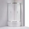 KABINA PRYSZNICOWA POLOKRAGLA Z BRODZIKIEM MAJA CHROM 80 80 CM %5B100806%5D 1200