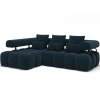 Rohová sedací souprava Levvi (Materiál potahu Manhattan 40 - tmavě modrá, Orientace levá)