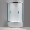 KABINA PRYSZNICOWA POLOKRAGLA Z BRODZIKIEM MAJA CHROM MROZONE SZKLO 80 80 MAJA CH FR 80 80 %5B148111%5D 1200