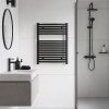 GRZEJNIK LAZIENKOWY SCIENNY PIONOWY WODNY DRABINKA 80 60 GAMA BL 1CZARNY %5B130094%5D 1200