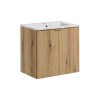 Koupelnová skříňka s keramickým umyvadlem Nova Oak II 60 cm - dub coast evoke