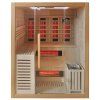 Kombinovaná sauna 2v1 HYD-7527 - Infrasauna + finská sauna 160x160, 3-4 osoby