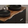 Koupelnová skříňka pod deskové umyvadlo SET-ADB B NAT Wotan 80 černá/dub wotan