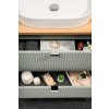 Koupelnová skříňka pod deskové umyvadlo SET-LRG B NAT Casella 80 zelená/dub casella