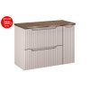 Koupelnová skříňka pod deskové umyvadlo SET-NOC B NAT Casella 80 kašmír/dub casella